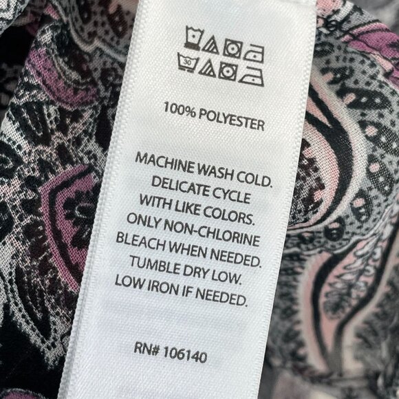 NEW Cynthia Rowley Womens Plus 2X Paisley Kimono Cardigan Tasseled Hem - Picture 4 of 11